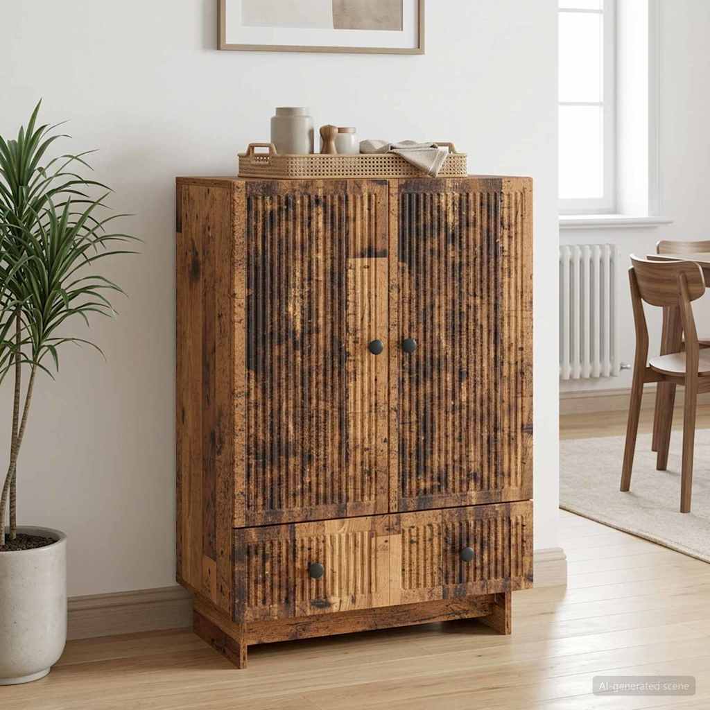 Sideboard Gammelt træ 66 x 34,5 x 95 cm Konstrueret træ