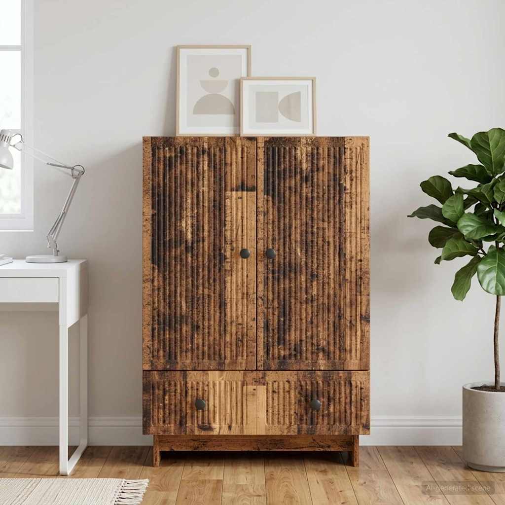 Sideboard Gammelt træ 66 x 34,5 x 95 cm Konstrueret træ