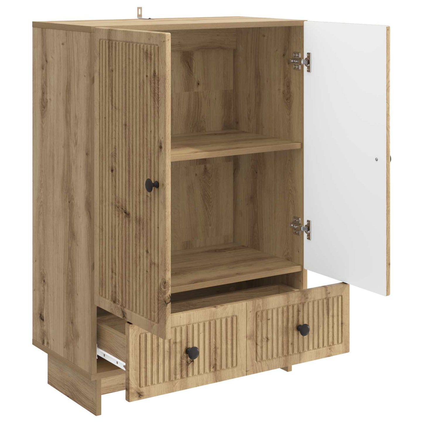 Sideboard Artisan Eg 66 x 34,5 x 95 cm Konstrueret træ