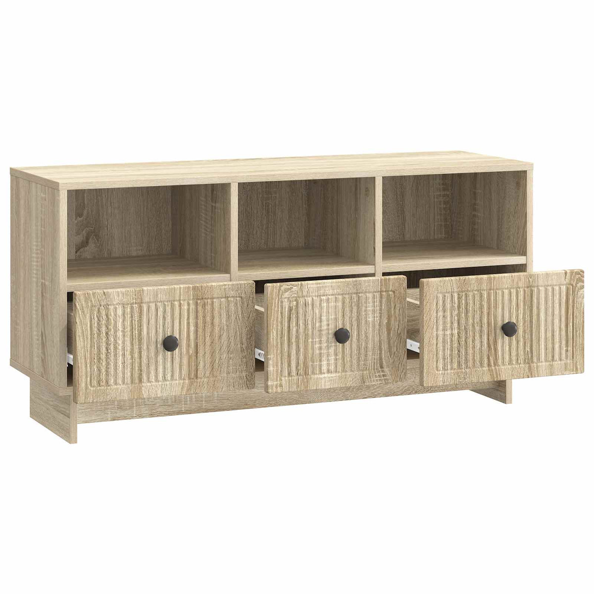 TV-skab med skuffe Sonoma-eg 102 x 34,5 x 50 cm Konstrueret træ