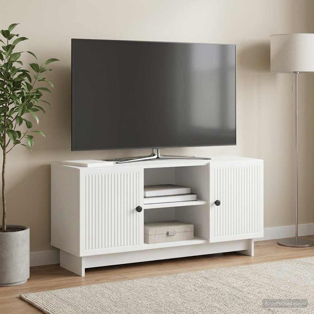 TV-skab 102 x 34,5 x 50 cm Hvid Konstrueret træ