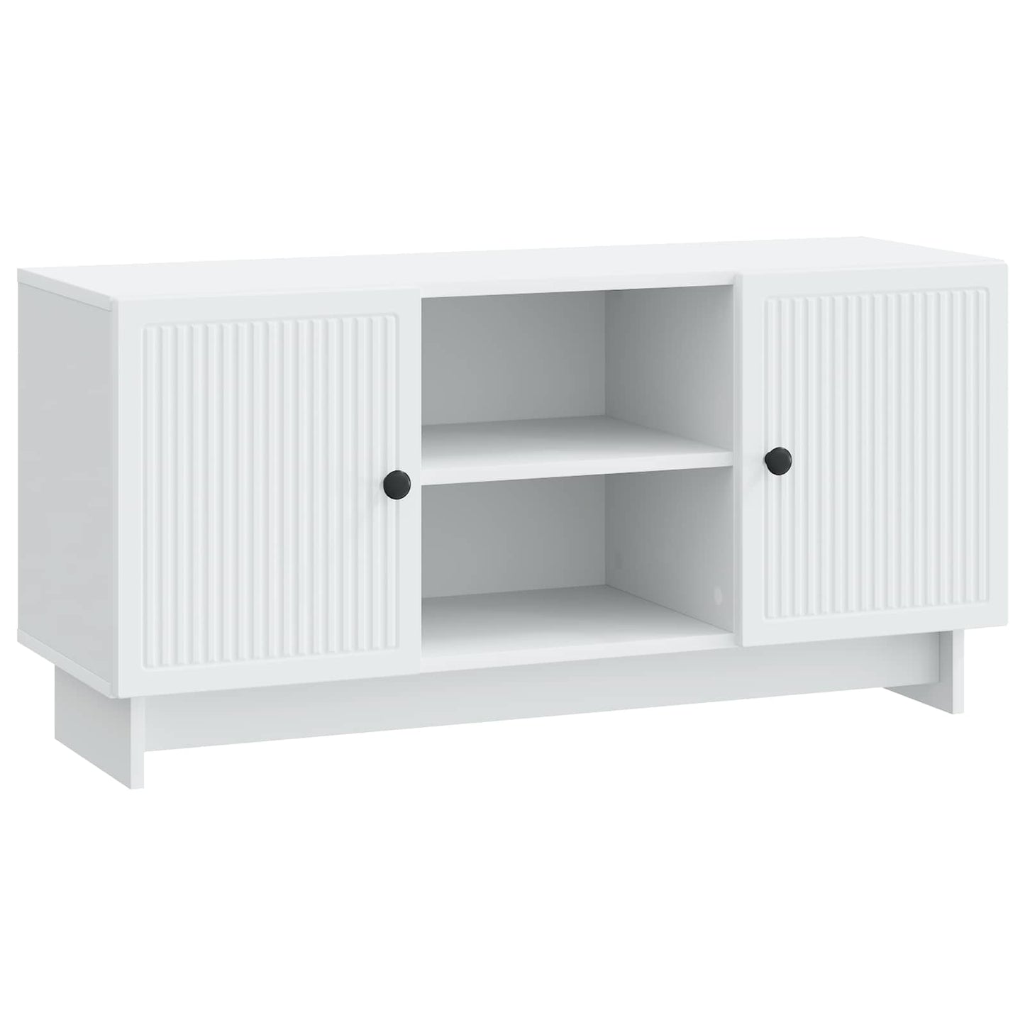 TV-skab 102 x 34,5 x 50 cm Hvid Konstrueret træ