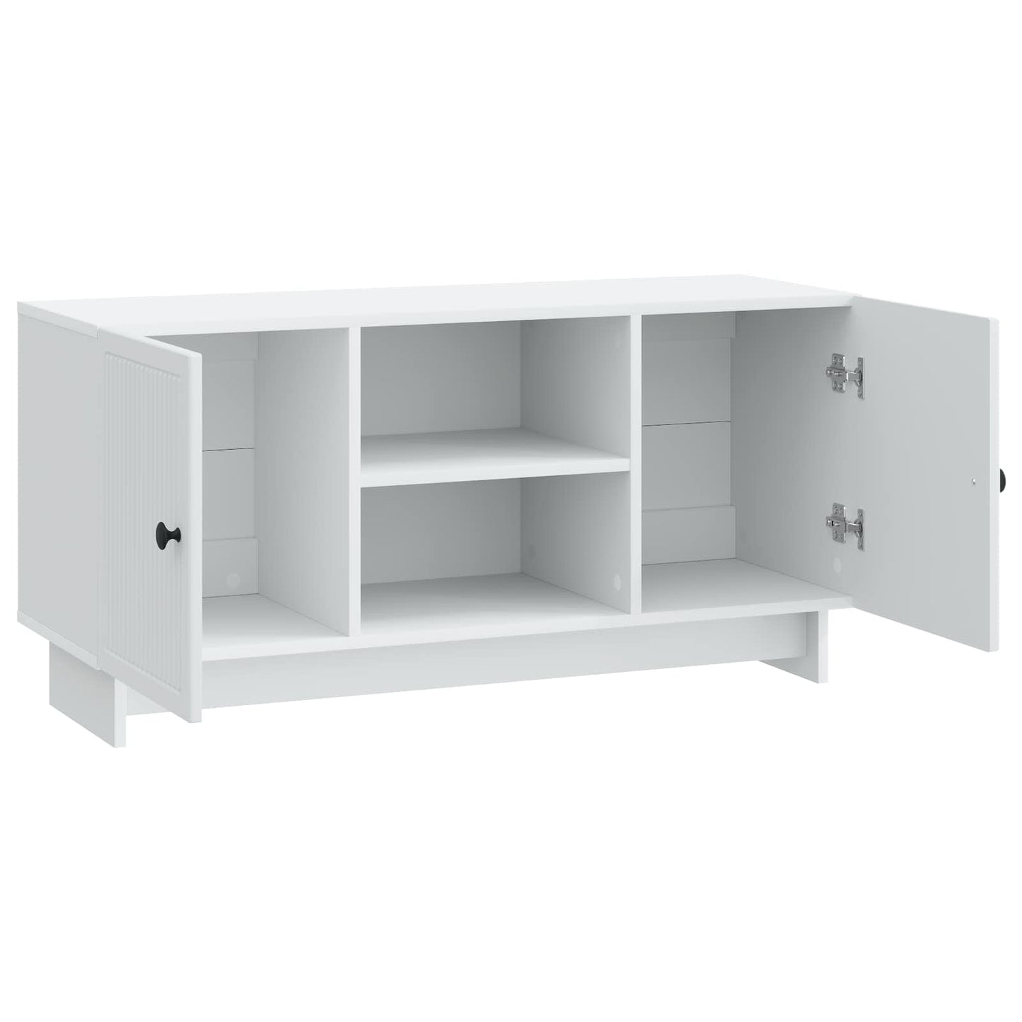 TV-skab 102 x 34,5 x 50 cm Hvid Konstrueret træ