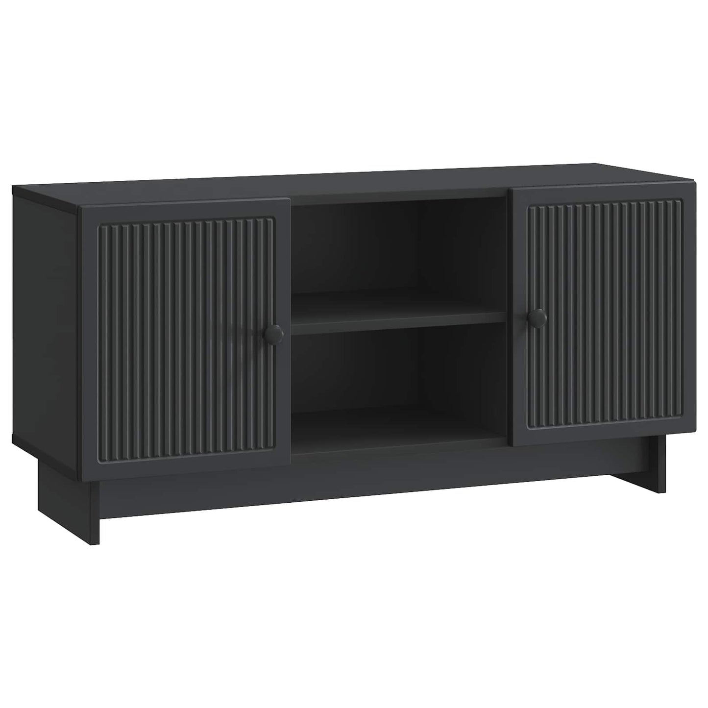 TV-skab 102 x 34,5 x 50 cm Sort Konstrueret træ