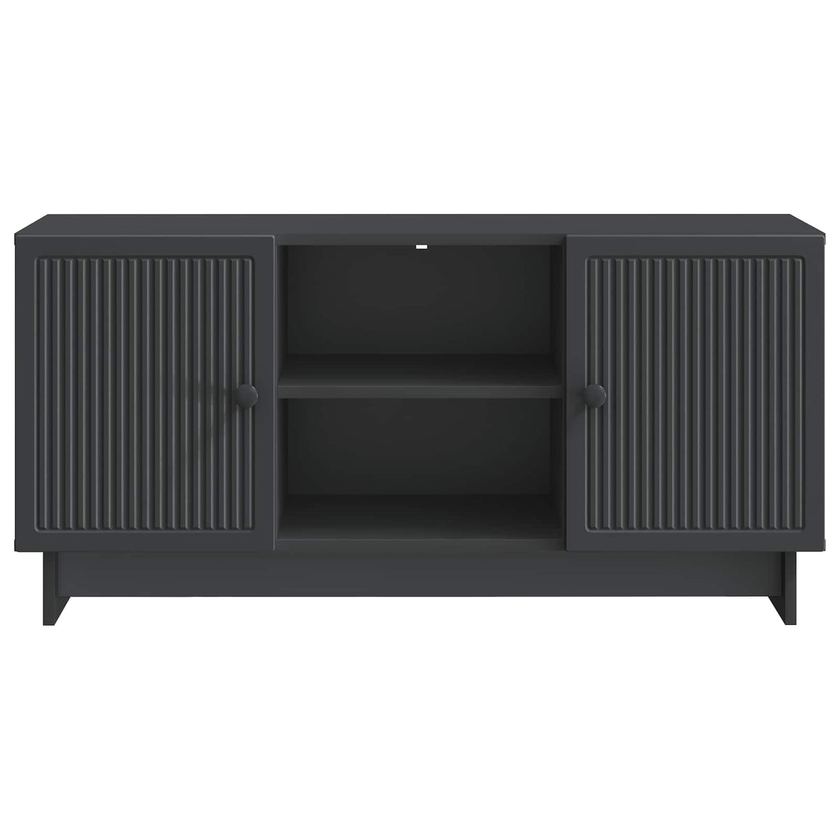 TV-skab 102 x 34,5 x 50 cm Sort Konstrueret træ