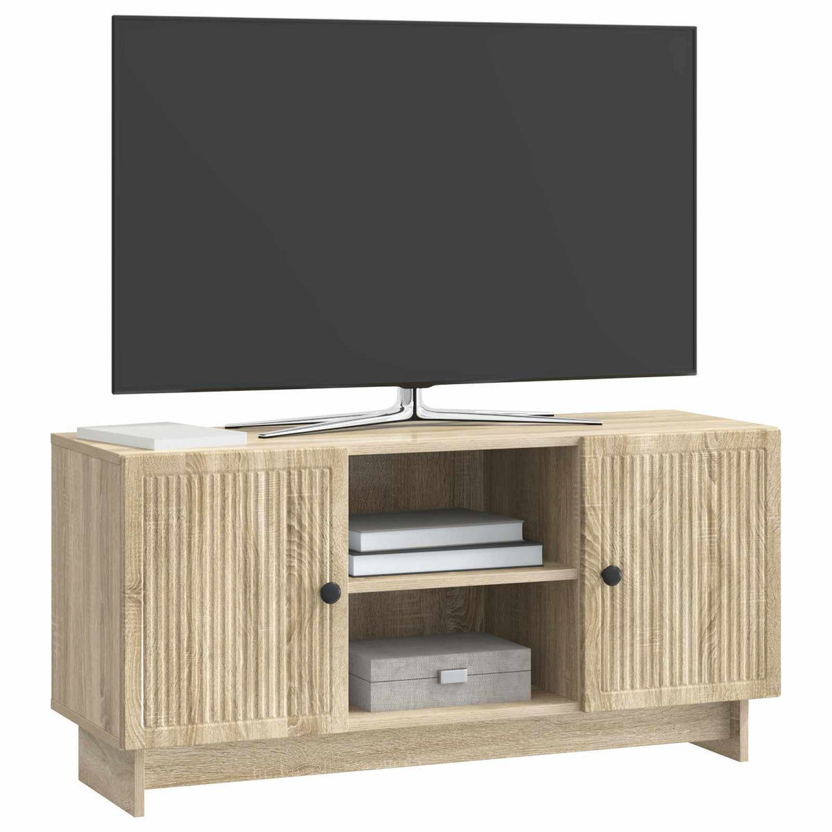 TV-skab 102 x 34,5 x 50 cm Sonoma-eg Konstrueret træ