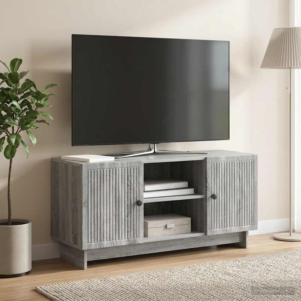 TV-skab 102 x 34,5 x 50 cm Grå Sonoma Konstrueret træ