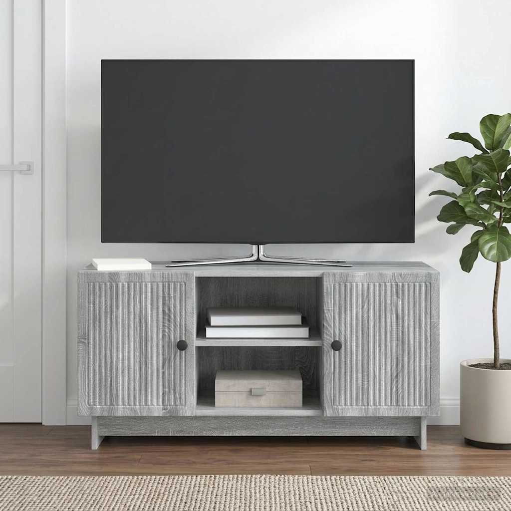 TV-skab 102 x 34,5 x 50 cm Grå Sonoma Konstrueret træ