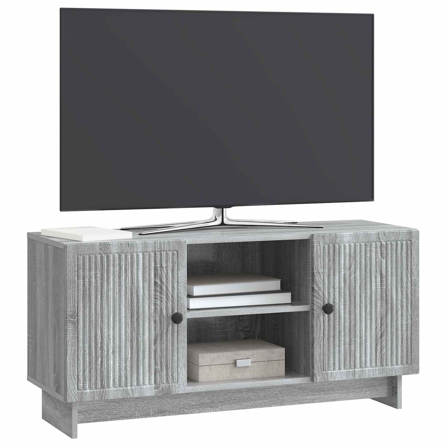 TV-skab 102 x 34,5 x 50 cm Grå Sonoma Konstrueret træ