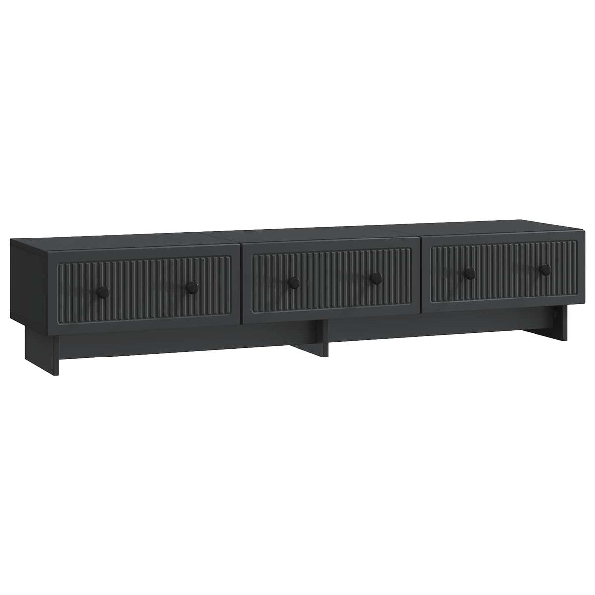 TV-skab 147 x 34,5 x 30 cm Sort Konstrueret træ