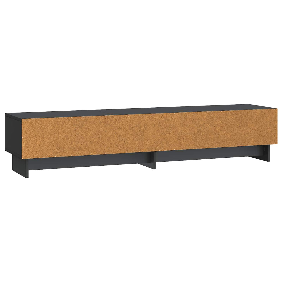 TV-skab 147 x 34,5 x 30 cm Sort Konstrueret træ