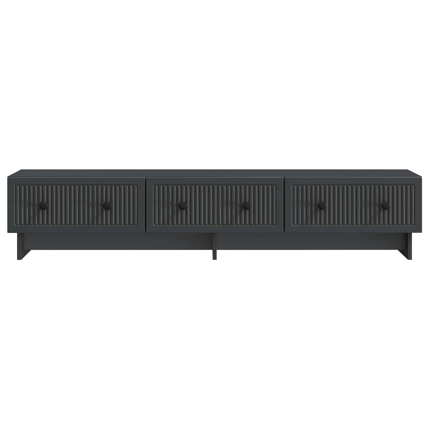 TV-skab 147 x 34,5 x 30 cm Sort Konstrueret træ