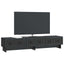 TV-skab 147 x 34,5 x 30 cm Sort Konstrueret træ