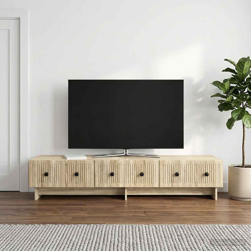 TV-skab 147 x 34,5 x 30 cm Sonoma-eg Konstrueret træ