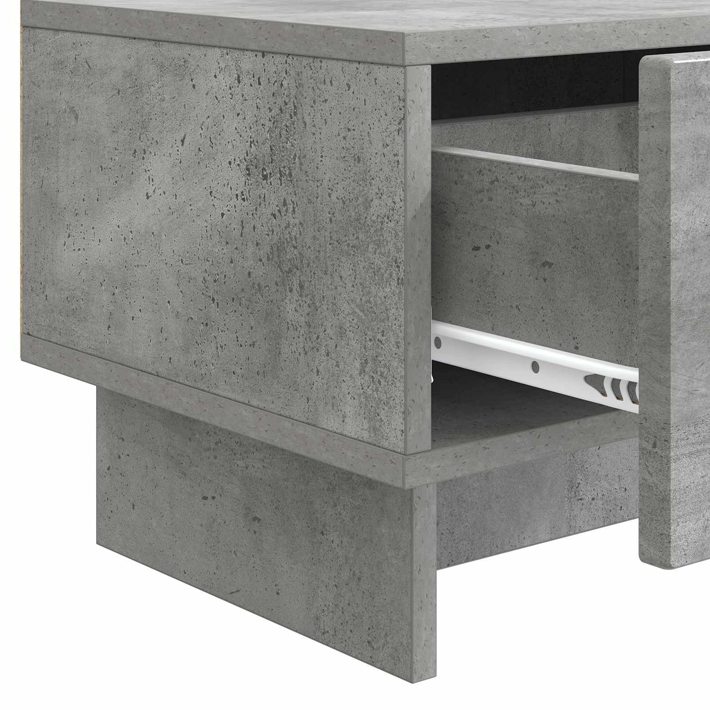TV-skab 147 x 34,5 x 30 cm Betongrå Konstrueret træ