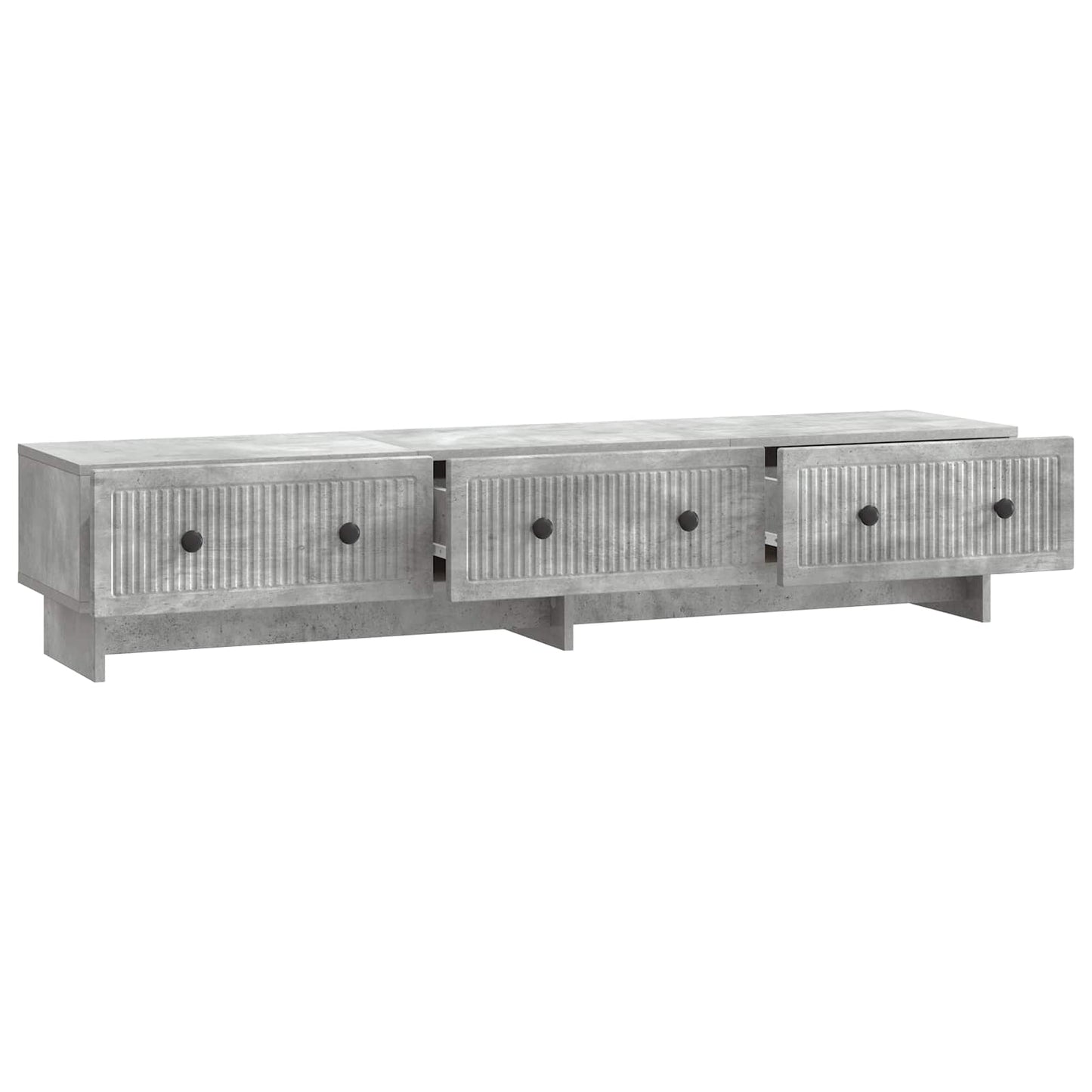 TV-skab 147 x 34,5 x 30 cm Betongrå Konstrueret træ
