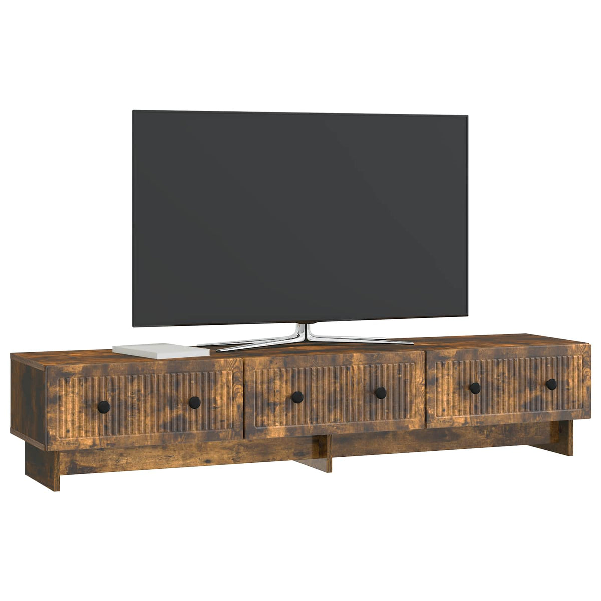 TV-skab 147 x 34,5 x 30 cm Røget eg Konstrueret træ