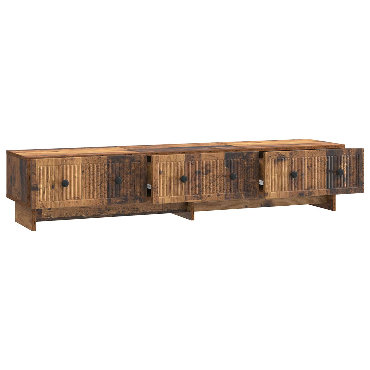TV-skab 147 x 34,5 x 30 cm Gammelt træ Konstrueret træ