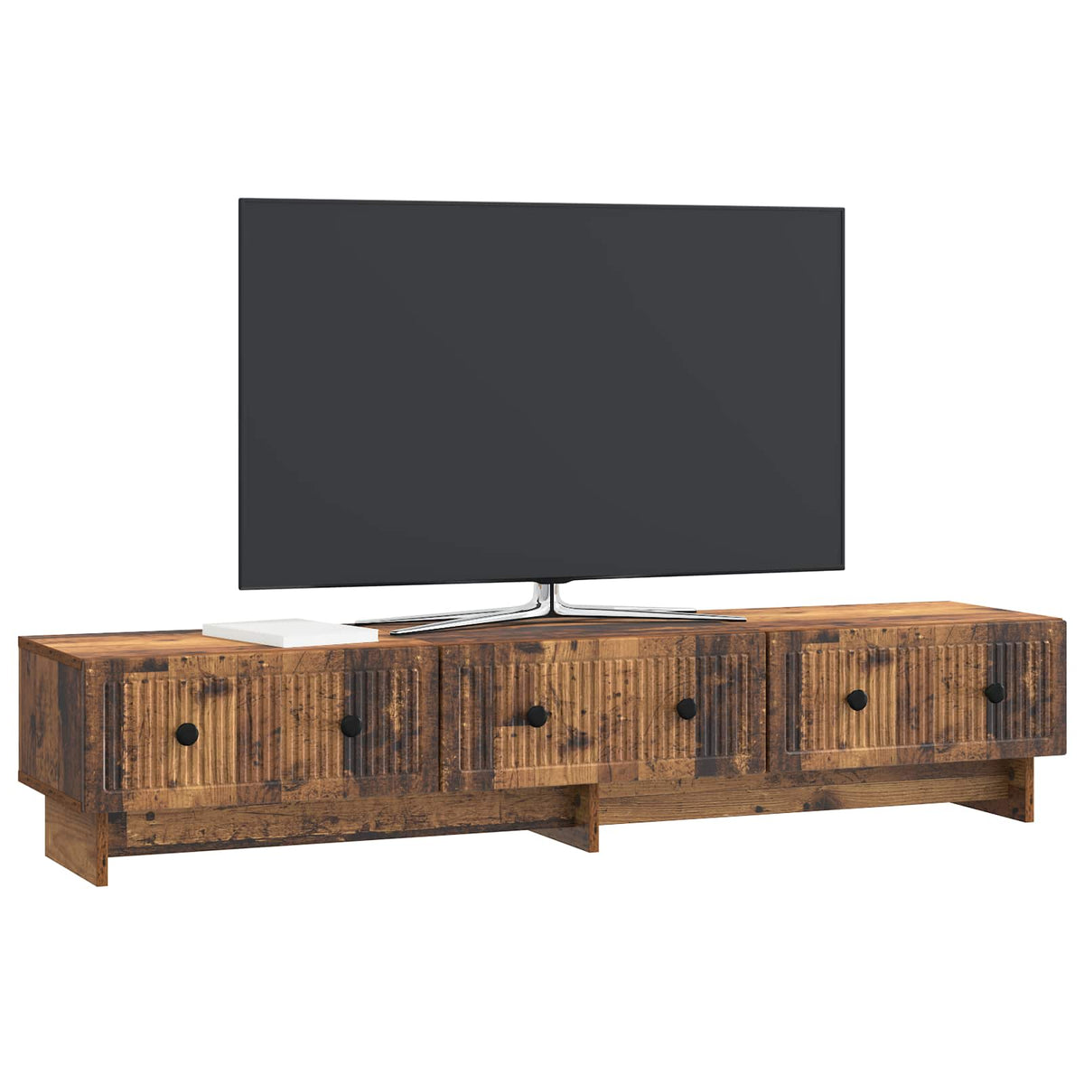 TV-skab 147 x 34,5 x 30 cm Gammelt træ Konstrueret træ