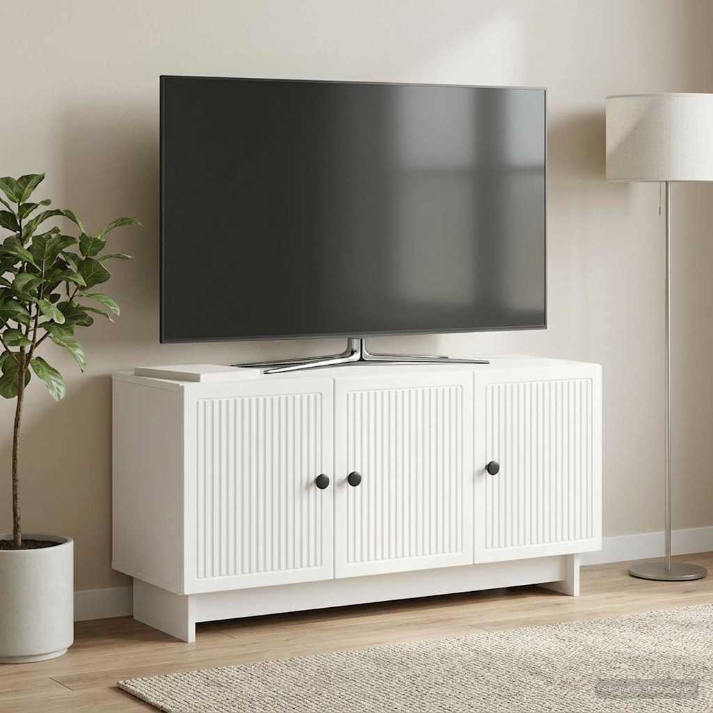 TV-skab Hvid 99 x 34,5 x 50 cm Konstrueret træ