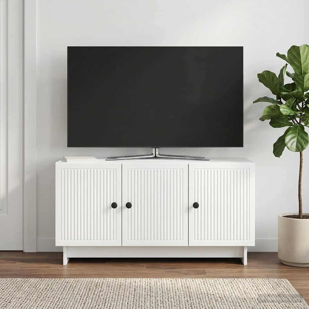 TV-skab Hvid 99 x 34,5 x 50 cm Konstrueret træ