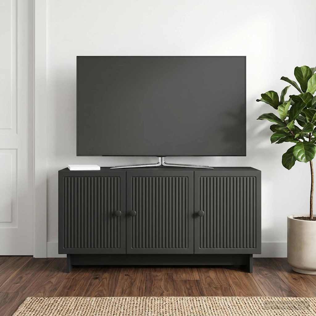 TV-skab 99 x 34,5 x 50 cm Sort Konstrueret træ