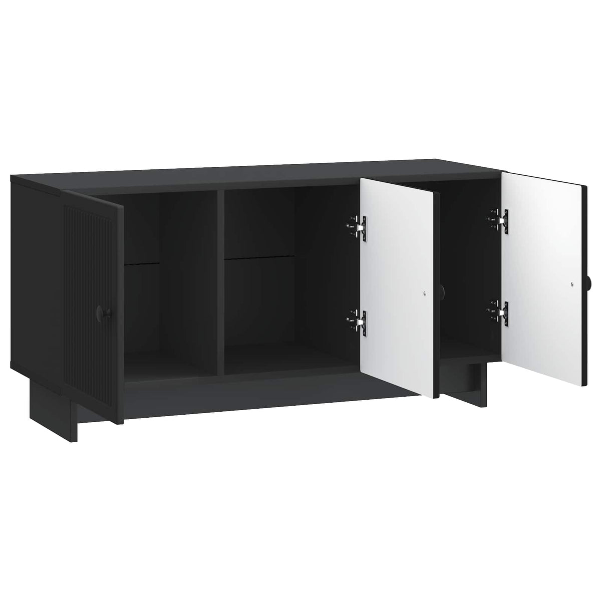 TV-skab 99 x 34,5 x 50 cm Sort Konstrueret træ