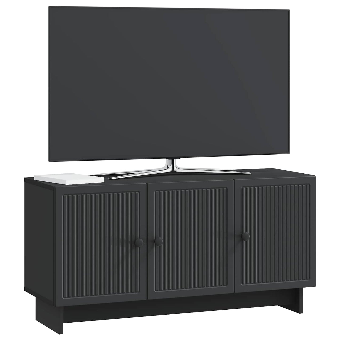 TV-skab 99 x 34,5 x 50 cm Sort Konstrueret træ