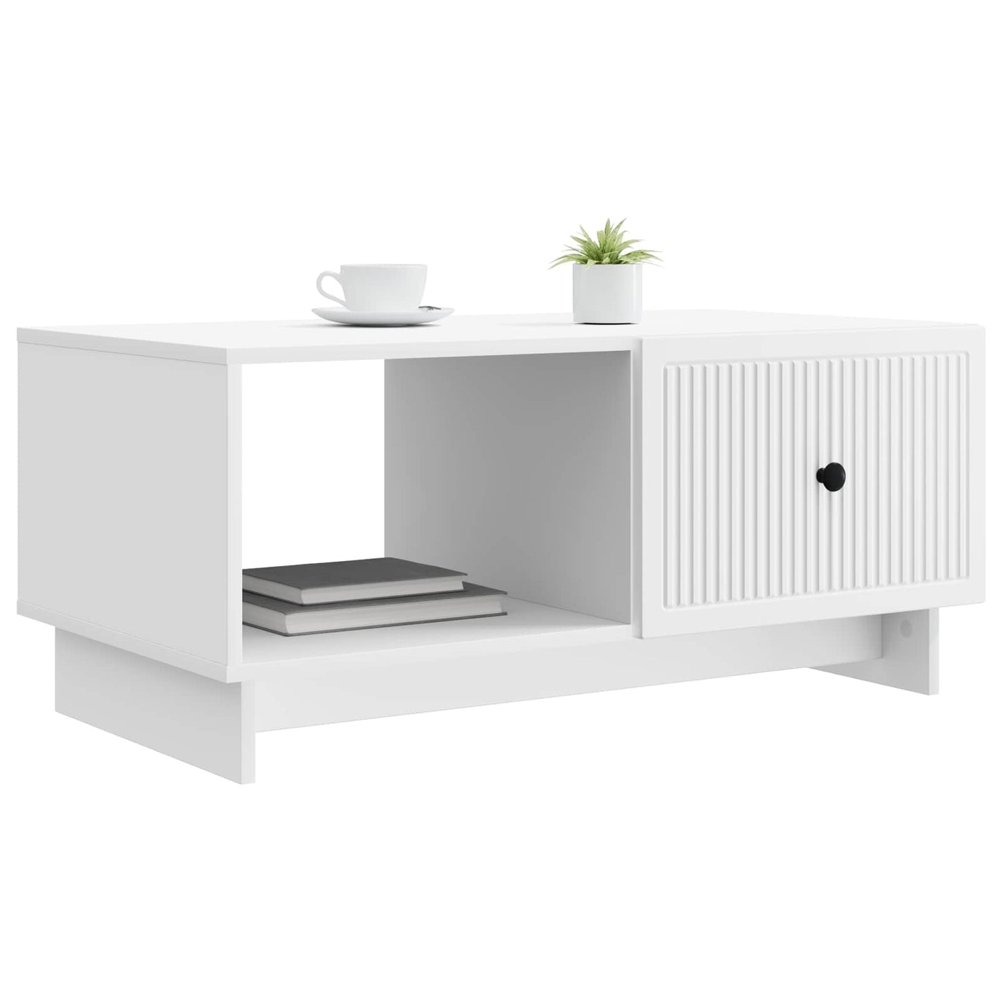 Sofabord Hvid 90 x 50 x 40 cm Konstrueret træ