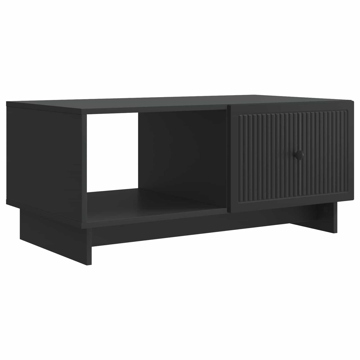 Sofabord Sort 90 x 50 x 40 cm Konstrueret træ