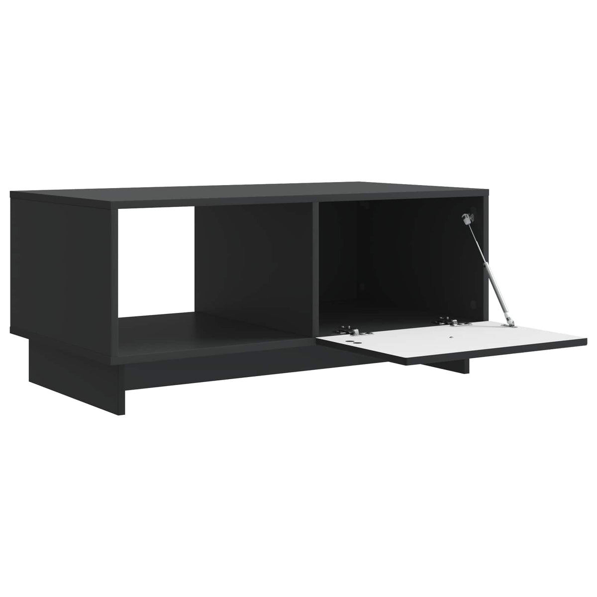 Sofabord Sort 90 x 50 x 40 cm Konstrueret træ