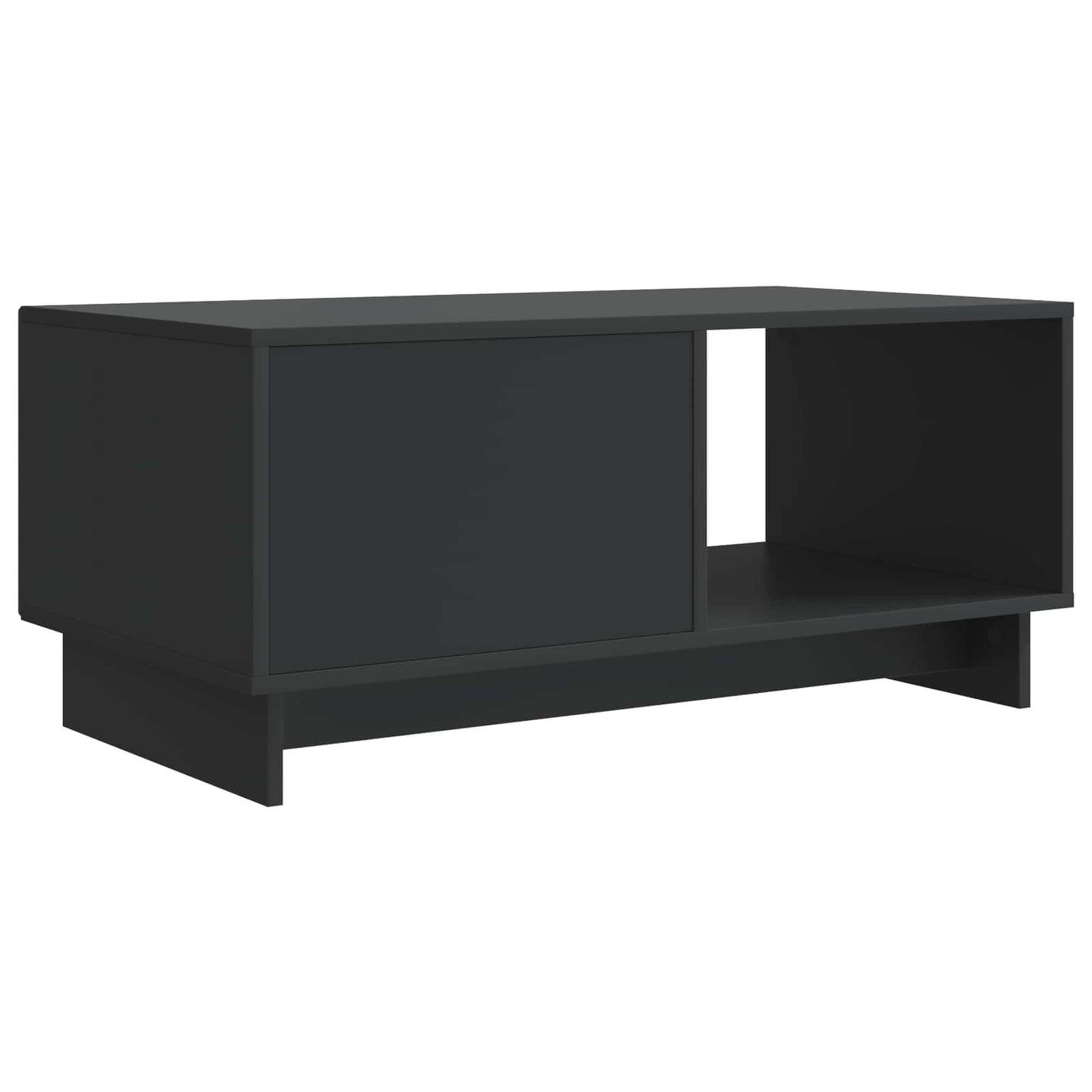 Sofabord Sort 90 x 50 x 40 cm Konstrueret træ