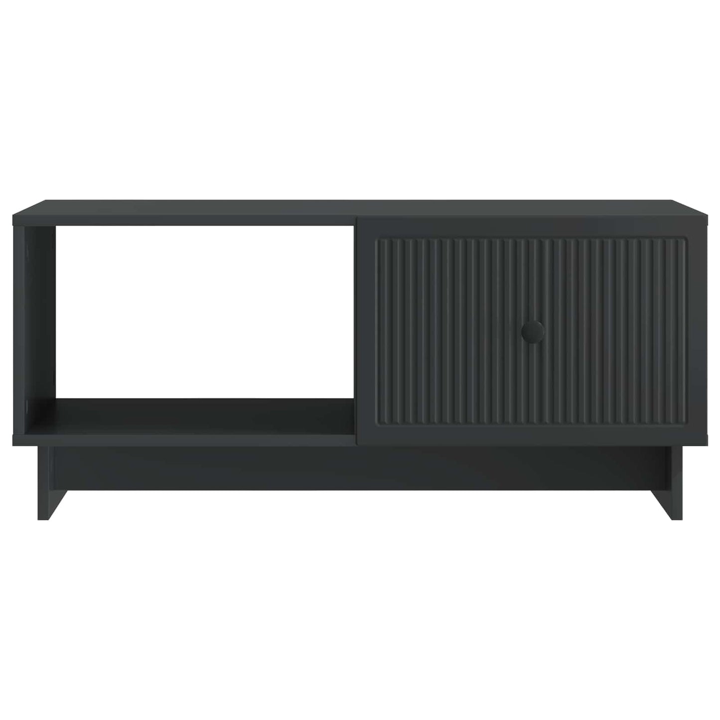 Sofabord Sort 90 x 50 x 40 cm Konstrueret træ