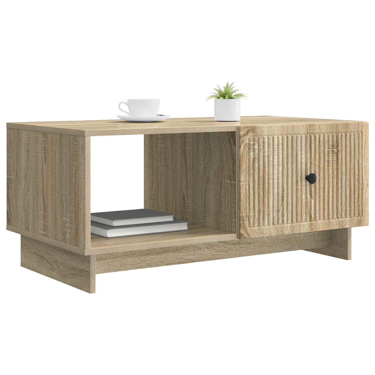 Sofabord Sonoma-eg 90 x 50 x 40 cm Konstrueret træ
