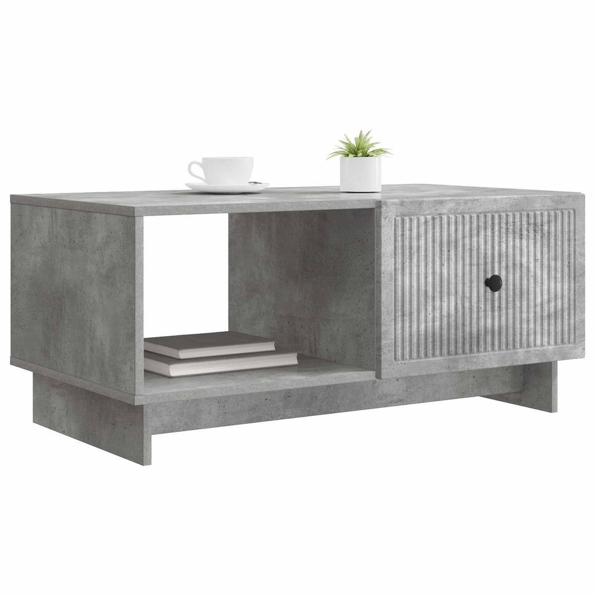 Sofabord Betongrå 90 x 50 x 40 cm Konstrueret træ