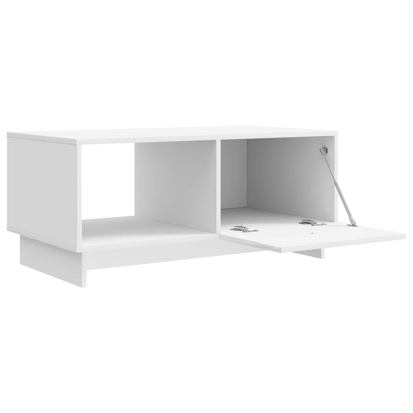 Sofabord Hvid højglans 90 x 50 x 40 cm Konstrueret træ