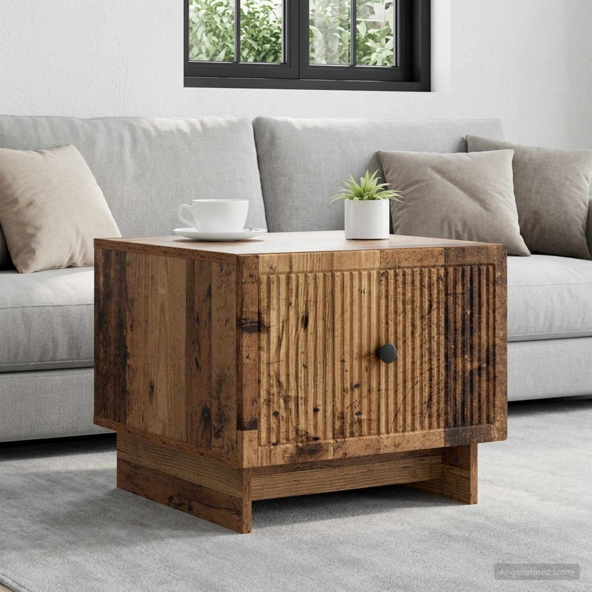 Sofabord Gammelt træ 49 x 50 x 40 cm Konstrueret træ