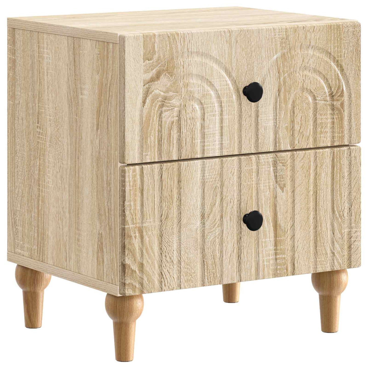 Natskab 2 stk. Sonoma-eg 43 x 34,5 x 48 cm Konstrueret træ