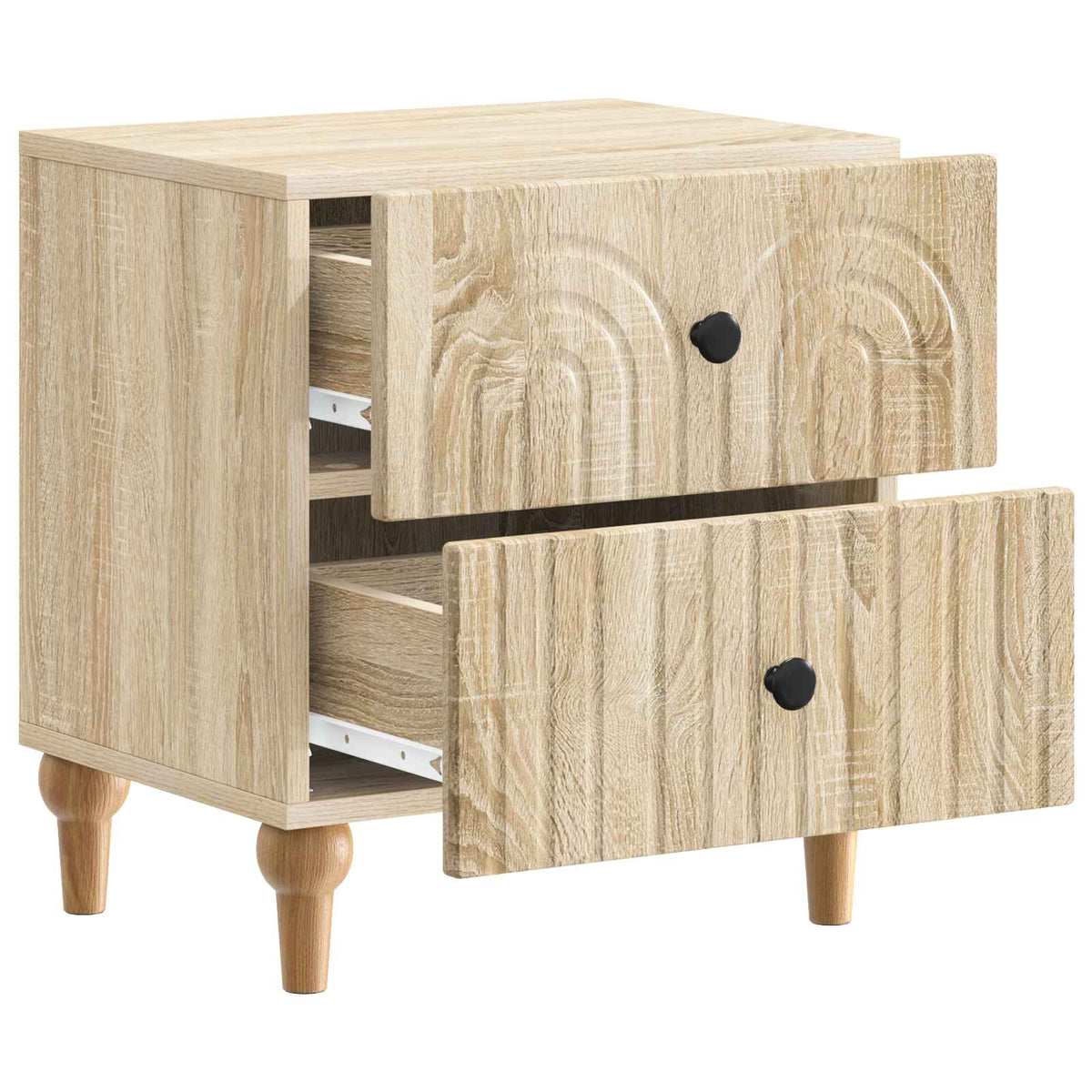 Natskab 2 stk. Sonoma-eg 43 x 34,5 x 48 cm Konstrueret træ