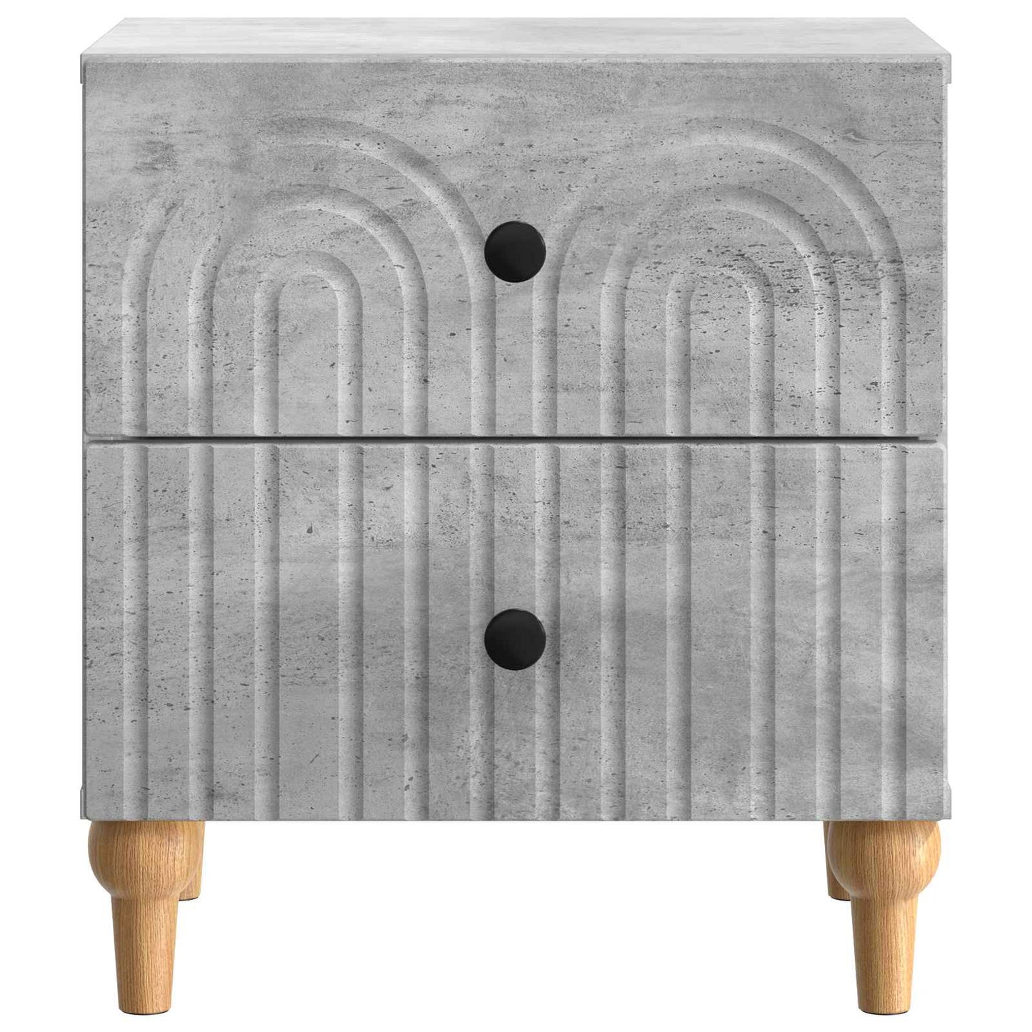Natskab 2 stk. Betongrå 43 x 34,5 x 48 cm Konstrueret træ