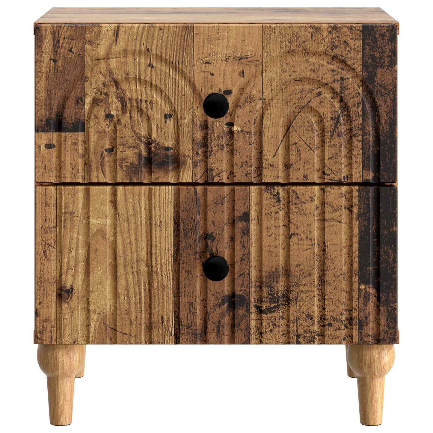 Natskab 2 stk. Gammelt træ 43 x 34,5 x 48 cm Konstrueret træ