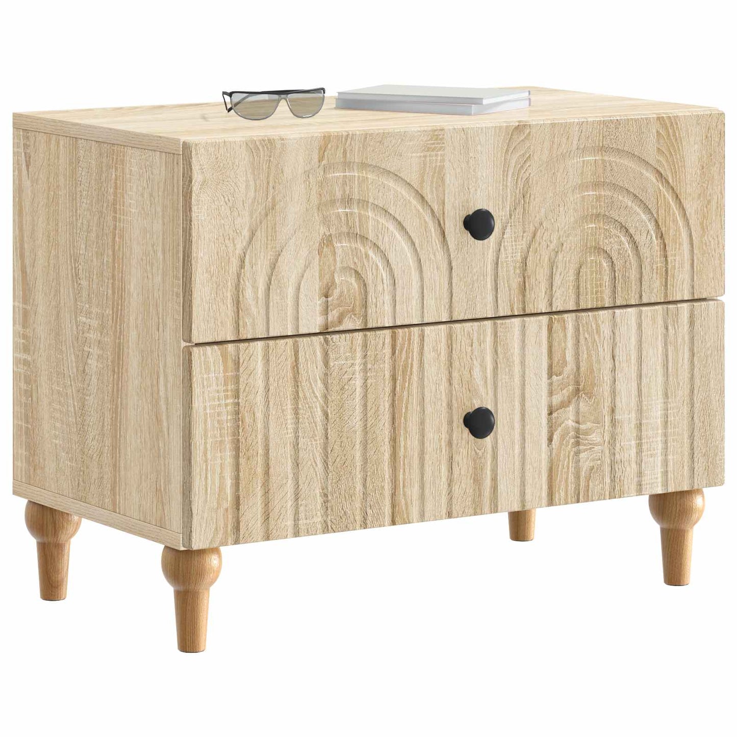 Natskab med skuffe Sonoma-eg 62 x 34,5 x 48 cm Konstrueret træ