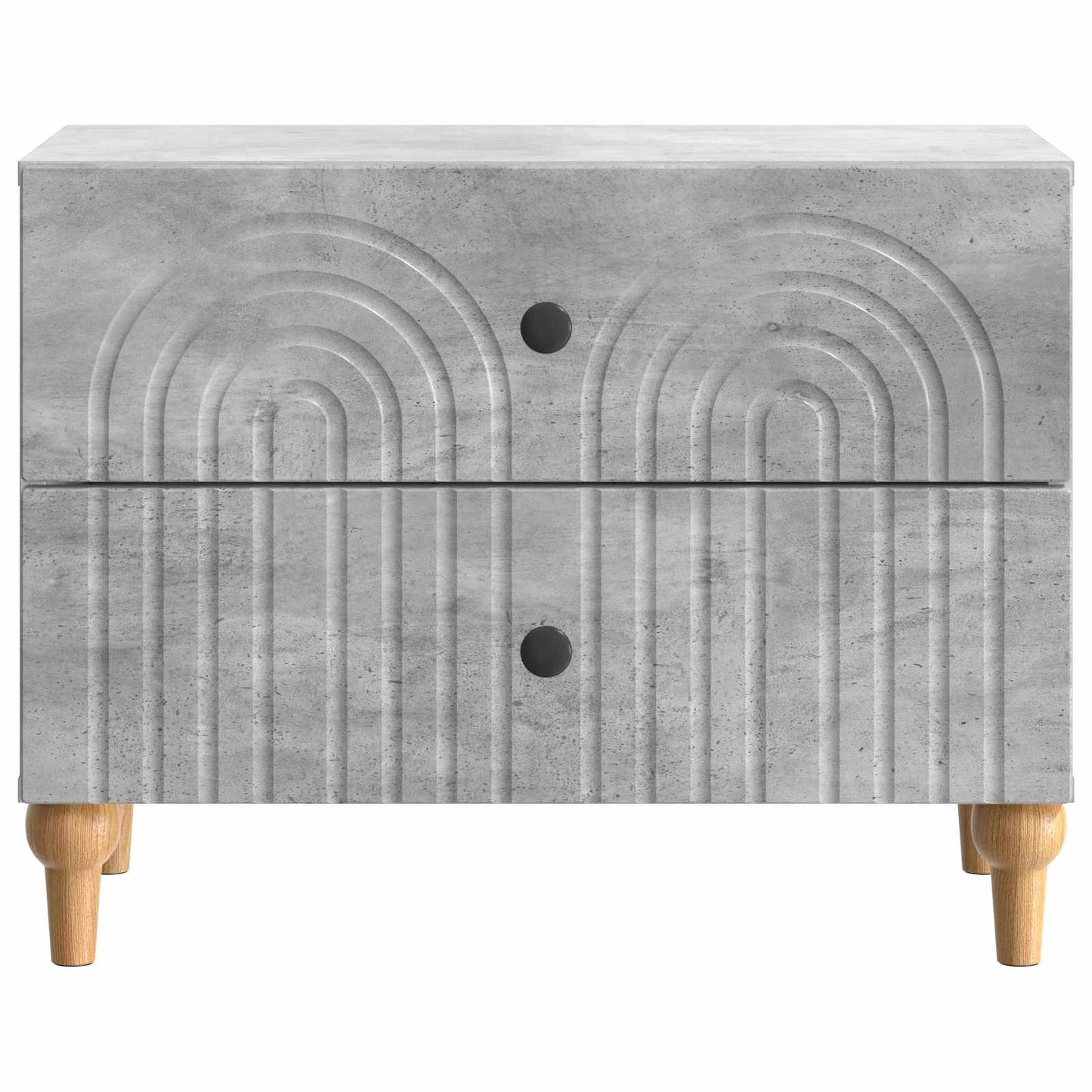 Natskab med skuffe Betongrå 62 x 34,5 x 48 cm Konstrueret træ