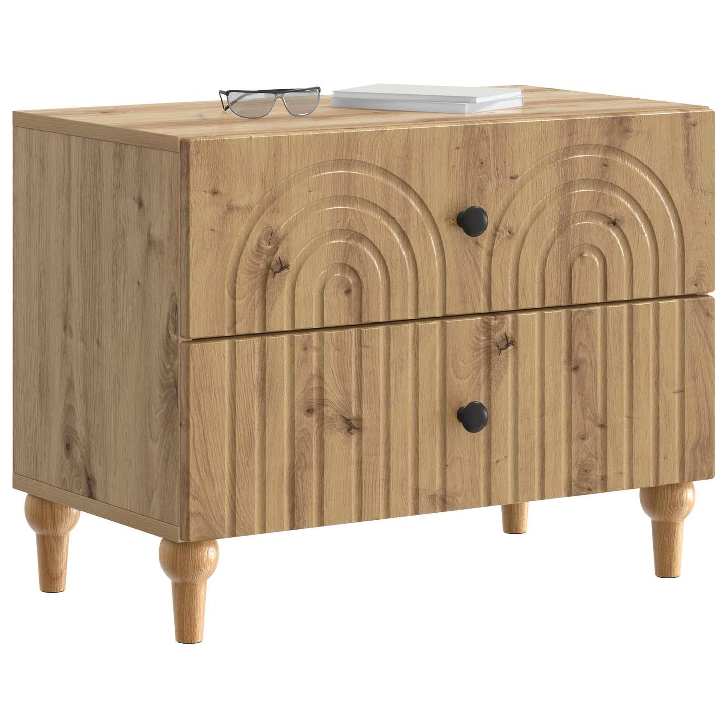Natskab Artisan-eg 62 x 34,5 x 48 cm Konstrueret træ