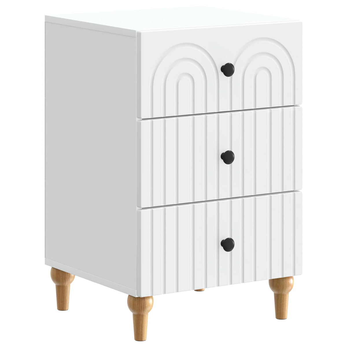 Natskab med skuffe Hvid 43x 41 x 66,5 cm Konstrueret træ