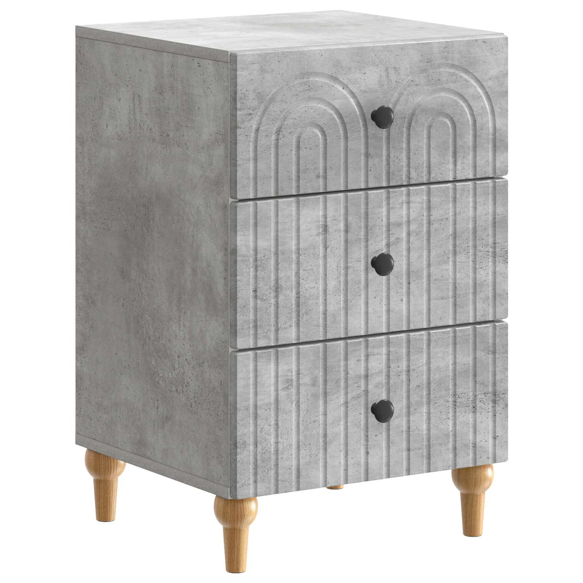 Natskab Betongrå 43x 41 x 66,5 cm Konstrueret træ