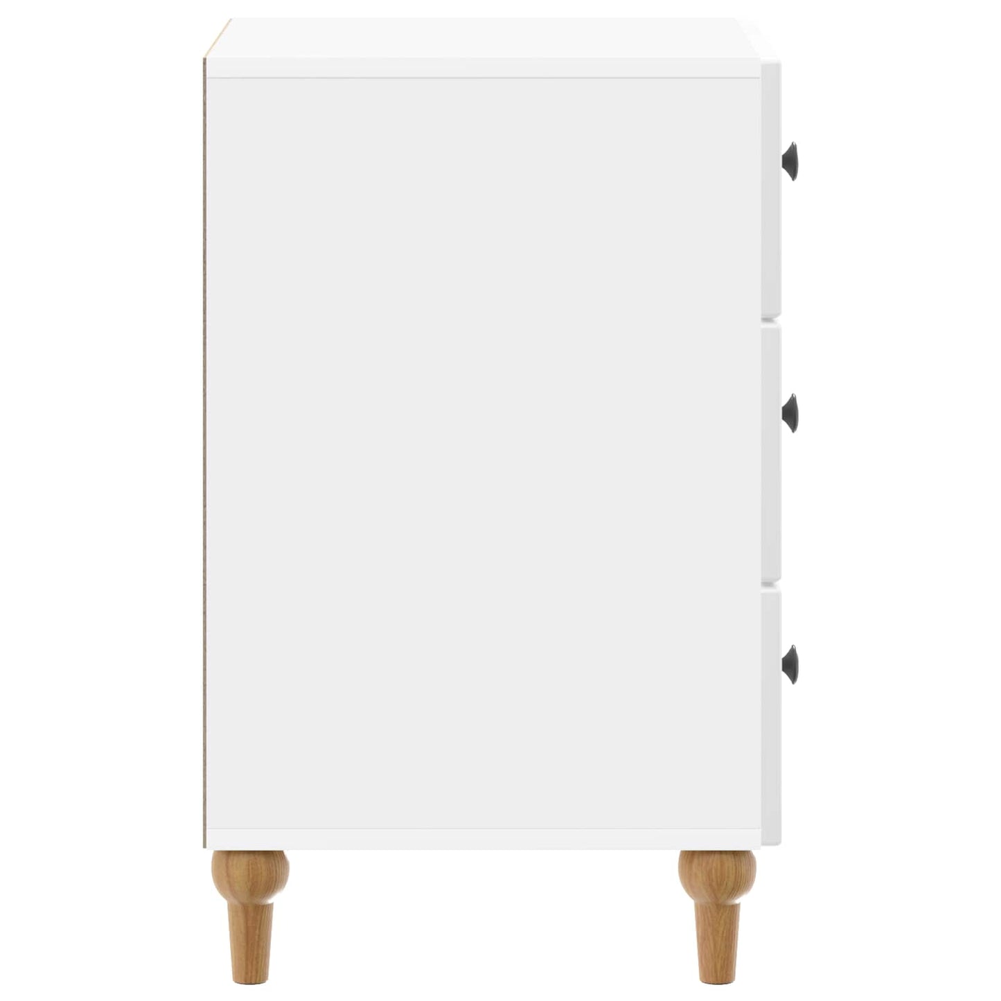 Natskab Hvid højglans 43x 41 x 66,5 cm Konstrueret træ