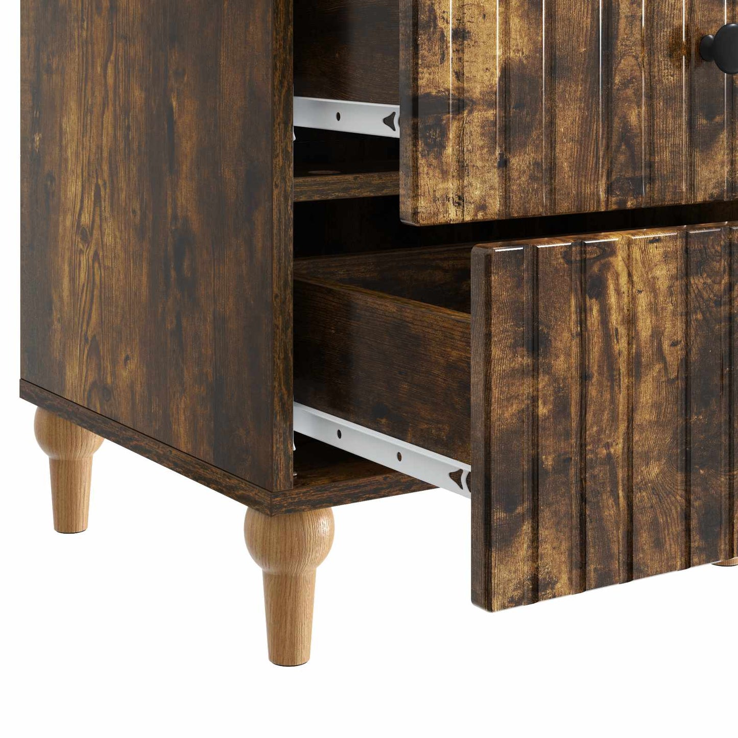 Natskab Røget eg 43x 41 x 66,5 cm Konstrueret træ