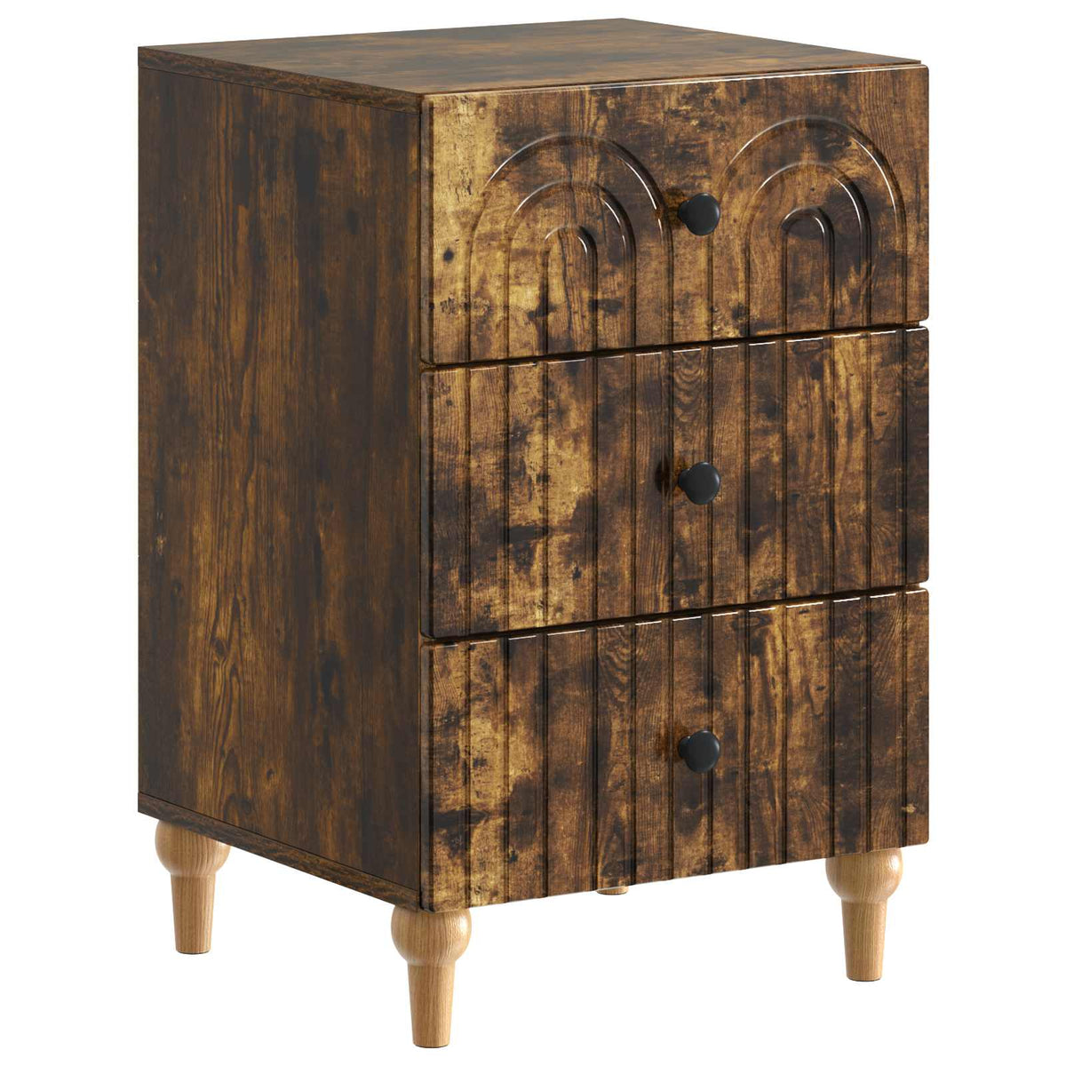 Natskab Røget eg 43x 41 x 66,5 cm Konstrueret træ