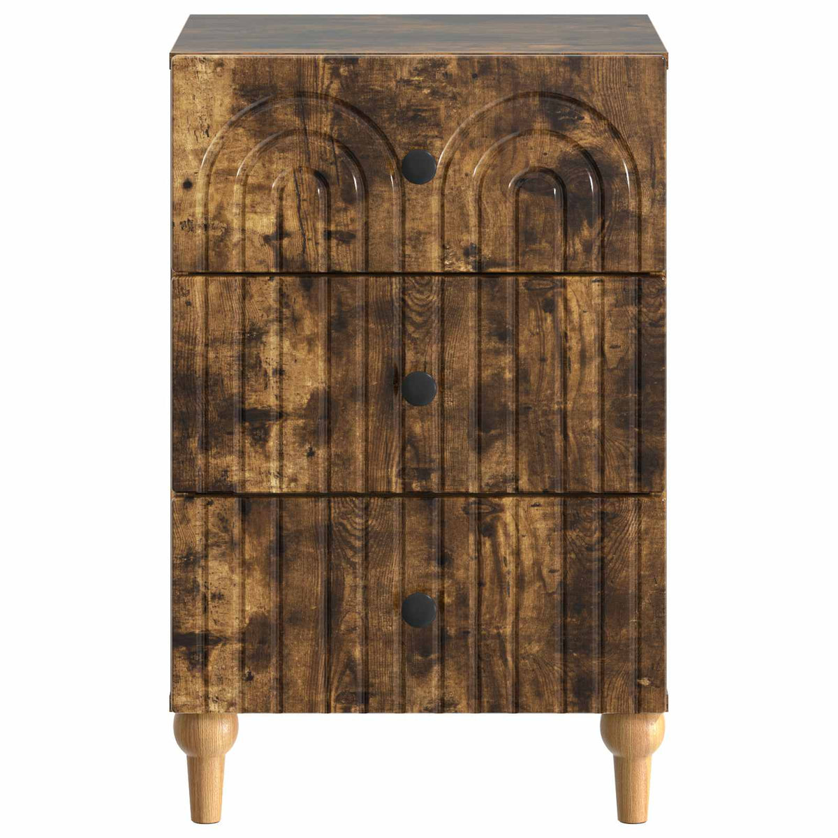 Natskab Røget eg 43x 41 x 66,5 cm Konstrueret træ